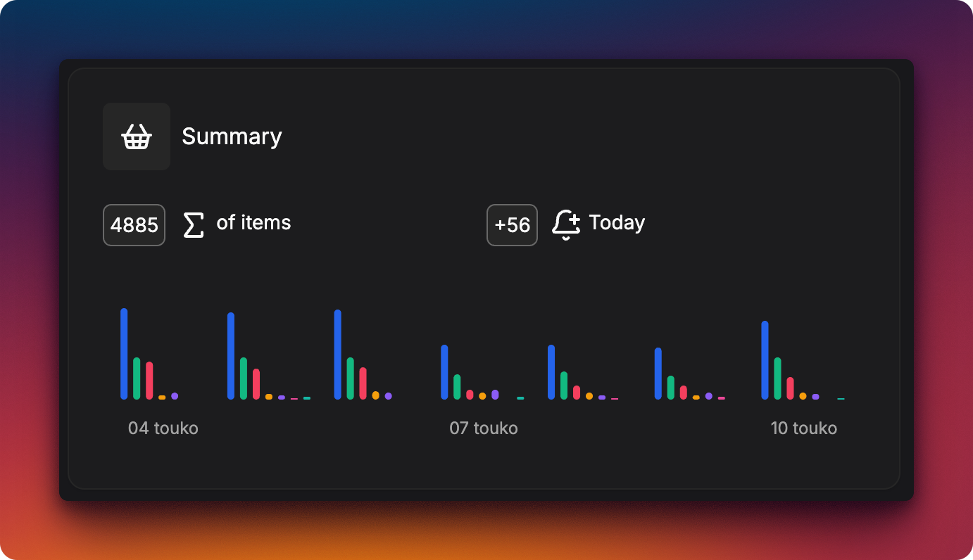 BetterTori - Dashboard