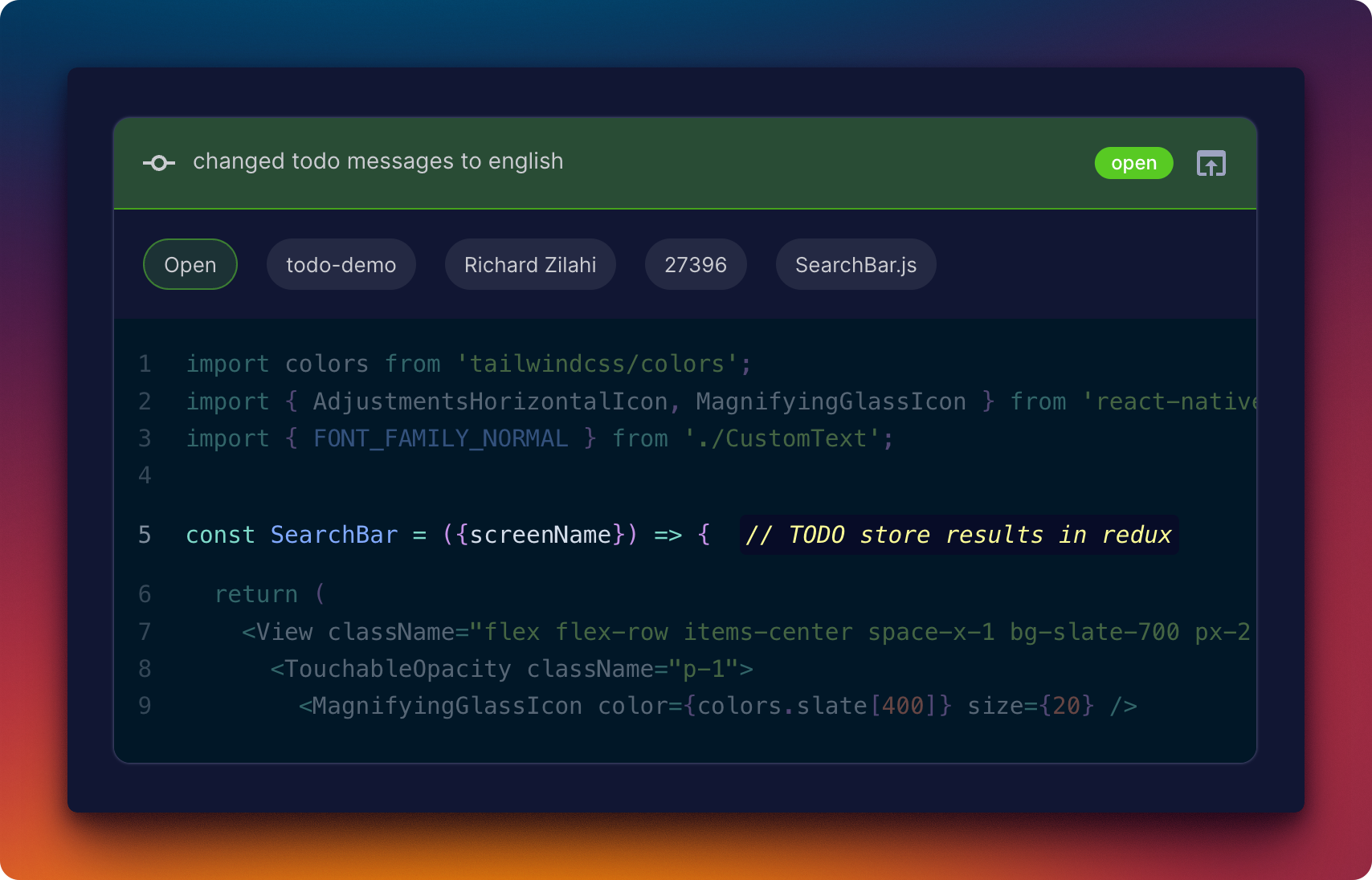 Gitodo - Dashboard